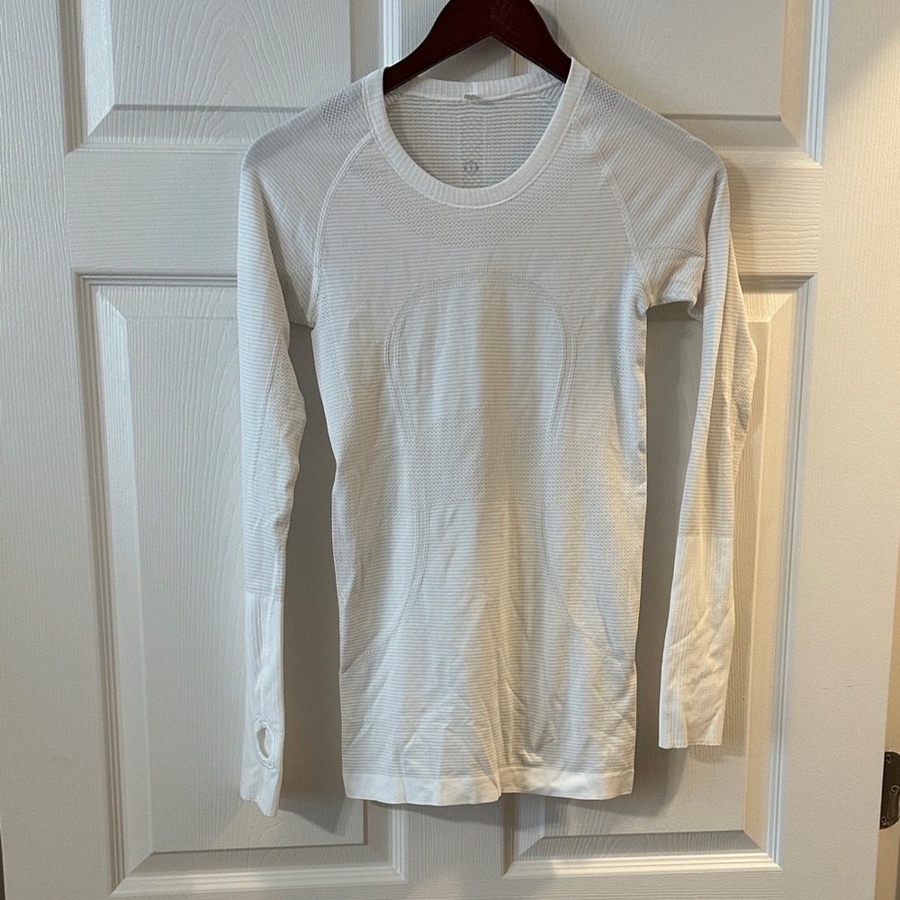lululemon athletica White Long Sleeve Tee